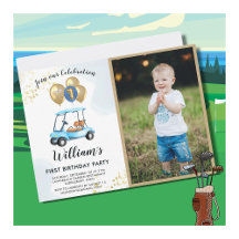Boy 1st Birthday Party Invitations & Thank You's