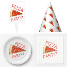 Pepperoni Pizza Slice Party Collection