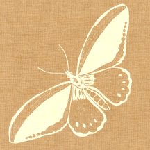 Elegant Butterfly Block Print on Linen Collection