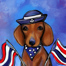 Elegant Dacshund Art