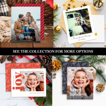 Budget Modern Christmas Holiday Cards