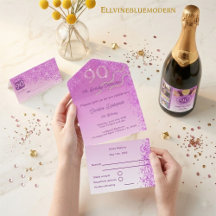 Elegant Pink Glitter | 90th Birthday Suite