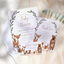 Forest Friends Woodland Baby Shower