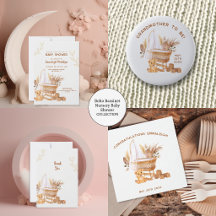 Boho Bassinet Nursery Baby Shower -CPatch