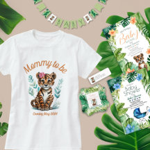 Tropical Foliage Jungle Themed Baby Shower