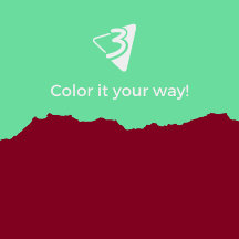 Red and Turquoise Pillow - Living Room