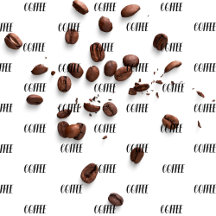 Coffee beans pattern