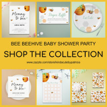CUTE BEE BEEHIVE BABY SHOWER PARTY SUPPLIES