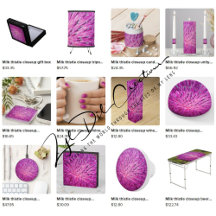 Gifts with milk thistle closeup design