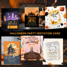 Halloween Party Starts With The Invitation Card