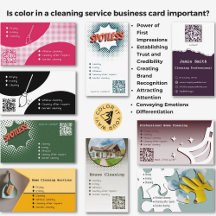 Cleaning Service Biz Cards