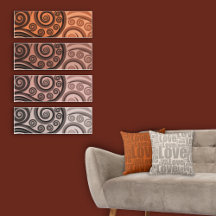 Quad & Set of Four Wall Art and Throw Pillows