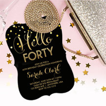 Hello Forty Birthday Collection