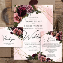 #138 Velveteen Blush Burgundy Maroon Mauve Flowers