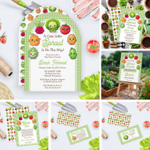 Little Sprout Baby Shower Garden Kawaii Vegetables