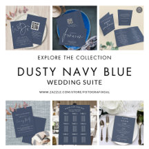 Wedding Essentials Dusty Navy Blue or any color