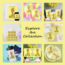 Cute funny baby giraffe 