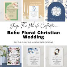 Boho Floral Christian Wedding