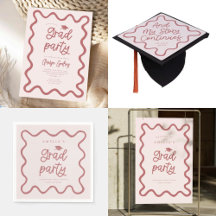Hand Drawn Quirky Line Graduation Party