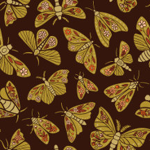 Retro 1970s Moths