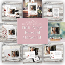 Pink Poppy Funeral Memorial