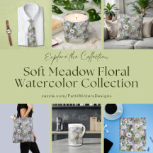 Soft Meadow Floral Watercolor Collection