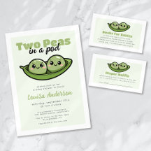 Two Peas in a Pod Twins Baby Shower Collection