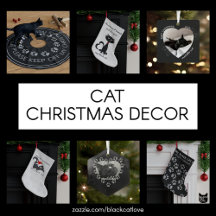 Cat Christmas Stockings and Ornaments