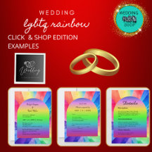 lgbtq rainbow wedding collection