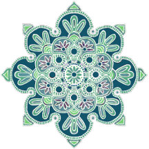 Home accents with green medallion