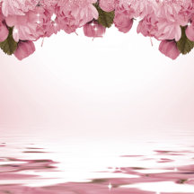 Pink roses business cards