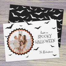 Halloween Black and White Card