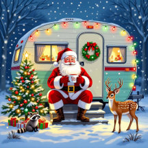 Whimsical Woodland Christmas and Retro RV Camper 