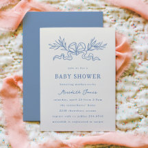 Botanical Ribbon Baby Shower