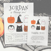 Halloween Friends Modern Boy Birthday
