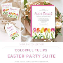 Colorful Tulips Easter Party Suite