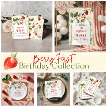 Rustic Strawberry Themed Berry First Birthday