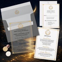 Elegant Gold Crest Wedding Suite