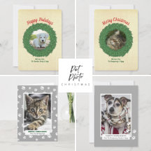 Bestselling Pet Photo Christmas Cards and Gifts