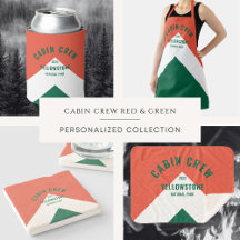 Cabin Crew Retro Red & Green
