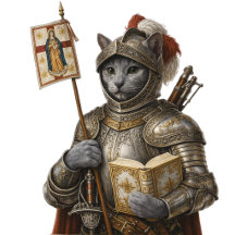 Russian Blue Conquistador Cat – Honor & Legacy