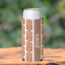  Retro Pink-Brown Flower Power