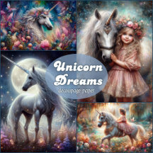 Unicorn Dreams Decoupage Paper 