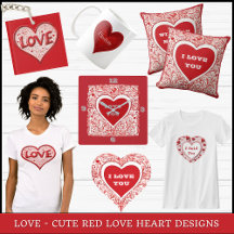 Love - Cute Red Love Heart Designs