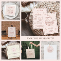 Book Club Bookish Hand Drawn Bachelorette
