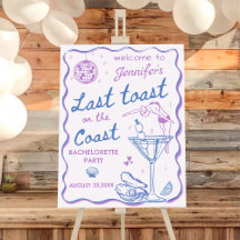 Purple Last Toast Bachelorette Party