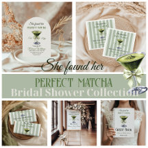 Elegant She Found Her Perfect Matcha Bridal Shower