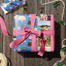 Birthday Party Wrapping Paper and Supplies