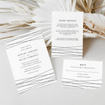 Lineation Modern Geometric Wedding Collection