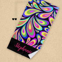 Psychedelic Beach Towels